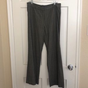 Grey/cream striped pants